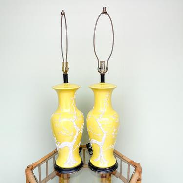 Pair of Canary Yellow Icing Lamps