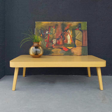 MCM Low Profile Blonde Coffee Table