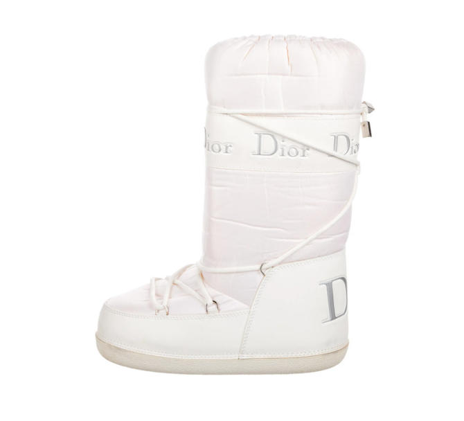 Vintage Dior Grey Fur Snow Boots – Treasures of NYC