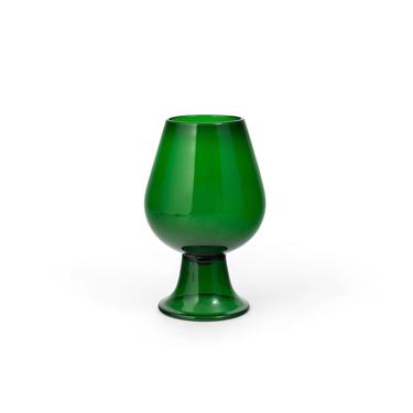 Italian Blown Green Glass Vase