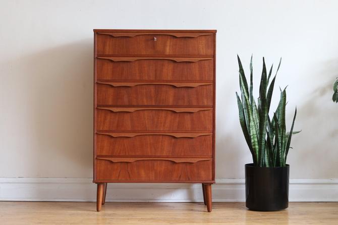 Mid Century Danish Modern Trekanten Teak Highboy Dresser By