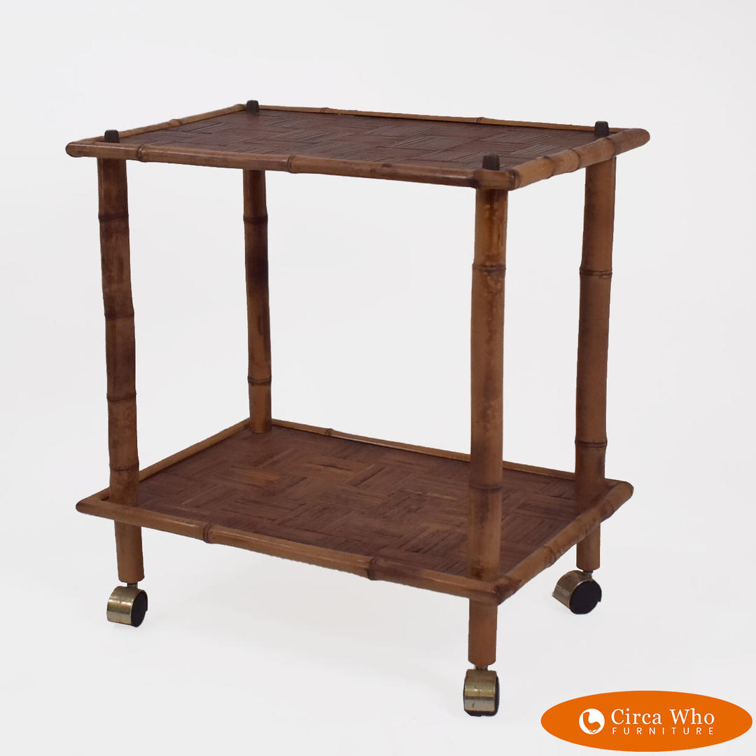 Small Bamboo Bar Cart Circa Who West Palm Beach, FL