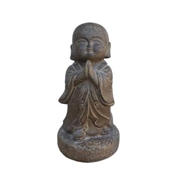 Chinese Oriental Stone Zen Garden Small Lohon Monk Figure cs7109E 