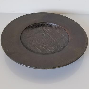 Mid-Century Brinor Stoneware Pottery Decorative Round Plate 