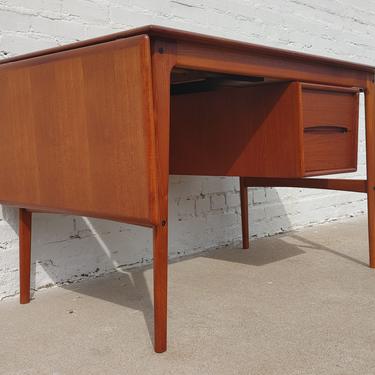 Mid Century Danish Modern Teak Desk by Aksel Boll Jensen 