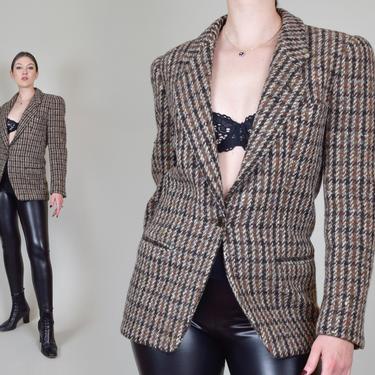 Vintage Armani Blazer | Giorgio Armani Blazer | Vintage Tweed Wool Blazer 
