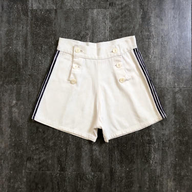 1930s 1940s shorts . vintage nautical shorts 