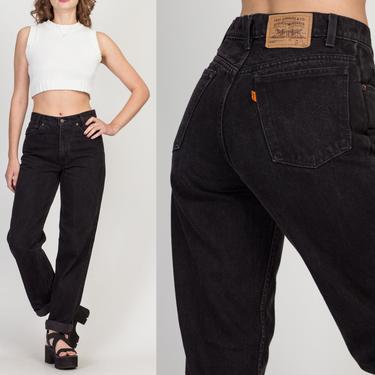 Vintage Levi's 550 Black Denim Jeans - Medium, 28.5&amp;quot; | 80s 90s Relaxed Fit Tapered Leg Mom Jeans 