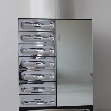 Chrome Wardrobe by Henri Vallières