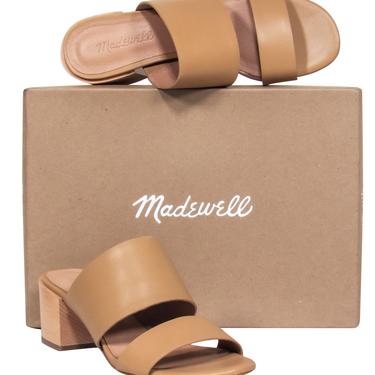Madewell - Tan Mule Block Heeled Sandals Sz 6.5