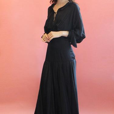 Gianfranco Ferre Black Silk Gown 