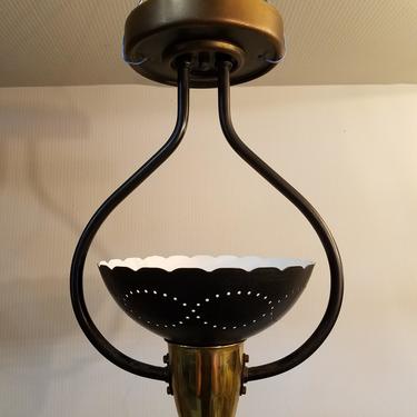 Vintage Harvest House Semi Flush Single Bulb Lantern Ceiling Light
