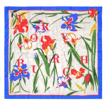Tory Burch - Multicolor Bright Floral Silk Printed Scarf