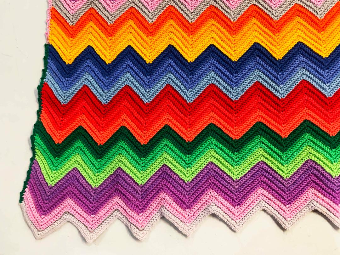 Rainbow chevron outlet blanket crochet pattern