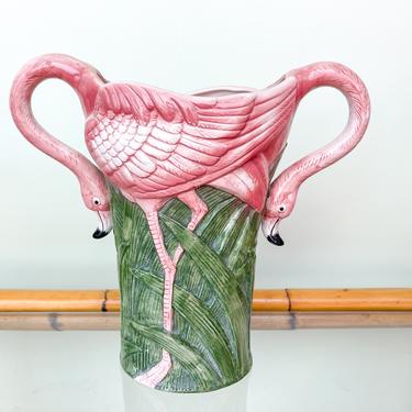 Fab Fitz and Floyd Flamingo Vase
