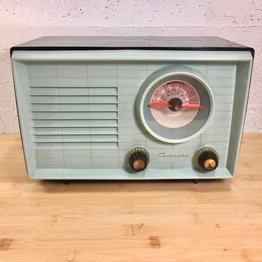 Mint Green 1949 Coronado AM Radio Mid Century Modern, Full Elec Restoration 