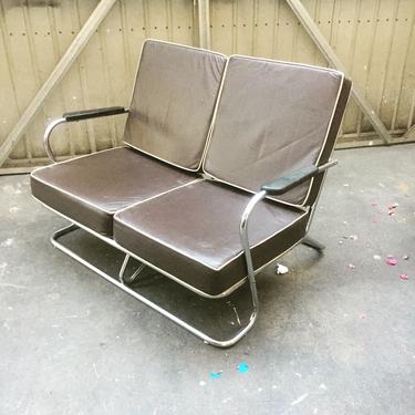 1930's Art Deco Chrome Sofa
