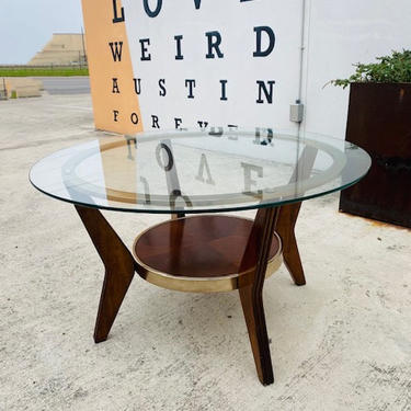 Contemporary Round MCM Style Coffee Table