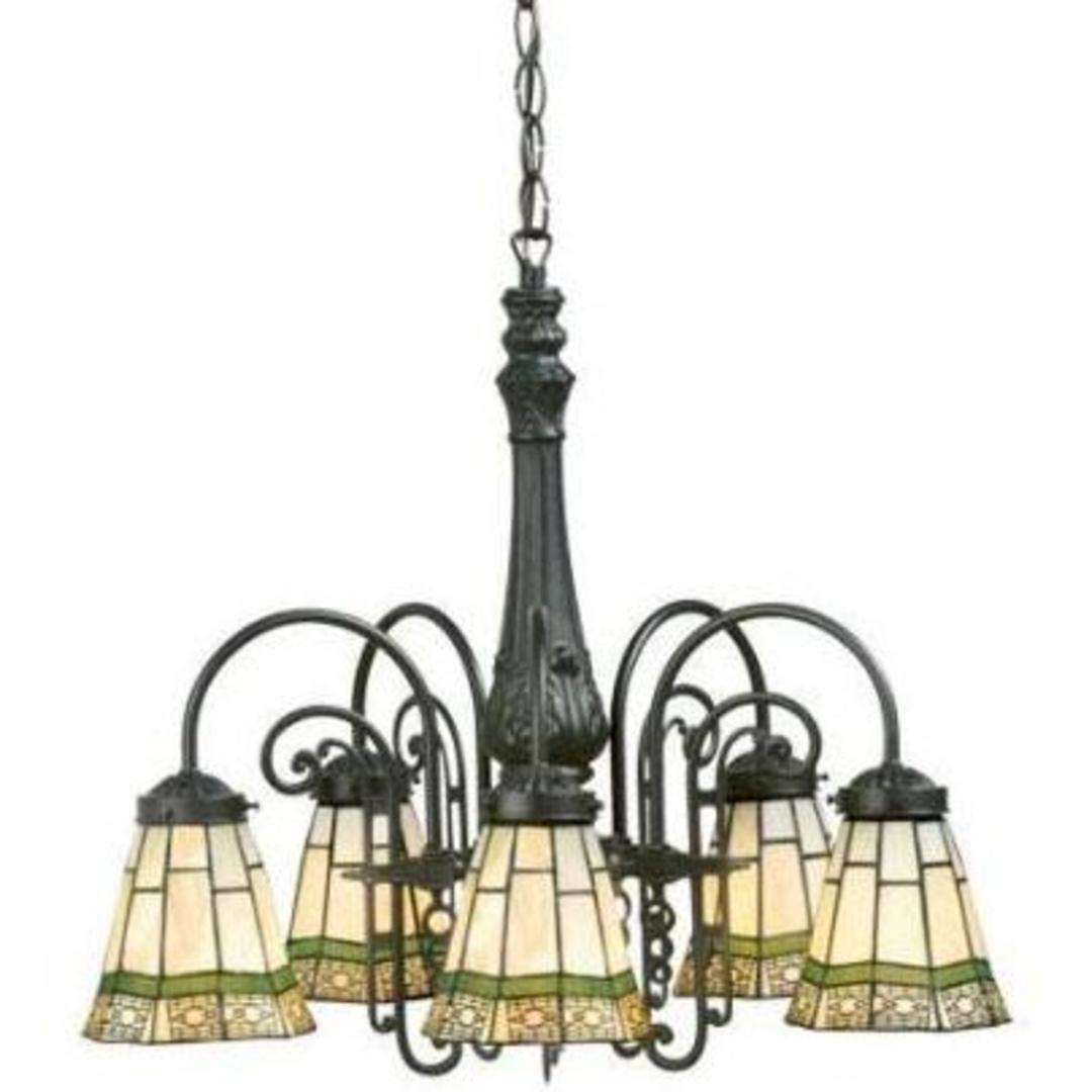 Sonoma Stained Glass Chandelier by Hampton Bay Community Forklift
