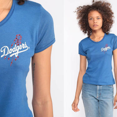 LA Dodgers Shirt los Angeles Dodger Rhinestone Shirt 