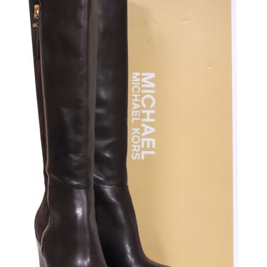 Michael Michael Kors - Brown Leather & Suede Knee High “Clara” | Current  Boutique | DMV - Bethesda, Clarendon, DC, Old Town