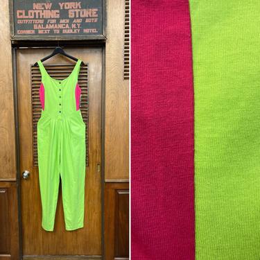 Vintage 1980’s NOS Peter Max Knit Neon Jumpsuit, Vintage Jumpsuit, 1980’s NOS, Neon jumpsuit, Peter Max, Deadstock Vintage, Daffys 