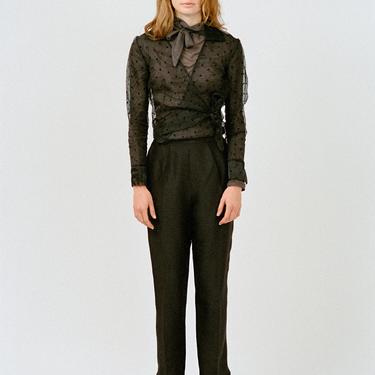 Black Silk Slacks