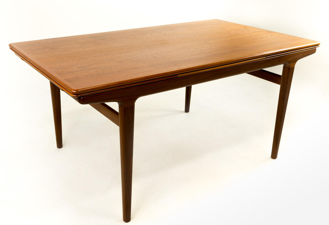 Niels Moller Teak Dining Table hidden leaf Modern Hill