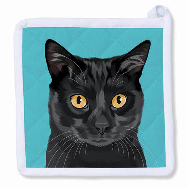 Black Cat Potholder