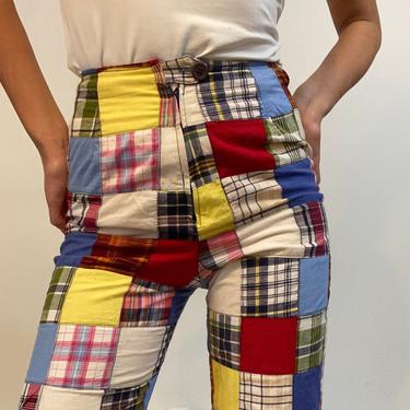 Classic Madras Patchwork Pants