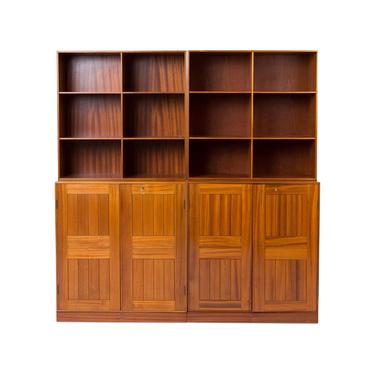 2 Door Storage Cabinet with Bookcase Top
