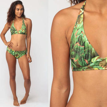 Summer of '76 Swimsuit // vintage 70s floral two | Fenix Vintage