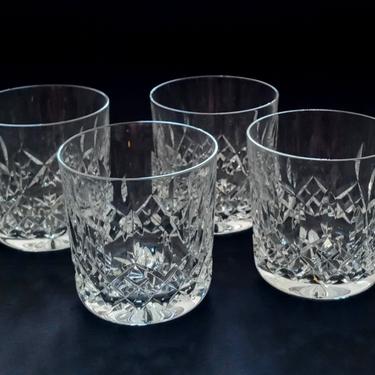 4 Vintage Waterford LISMORE Old Fashioned Glasses 