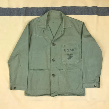 Size 36 Vintage US Marine Corps P-47 HBT 3 Pocket Named Cotton