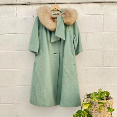 Lilli Ann Robin Egg Blue Swing Coat