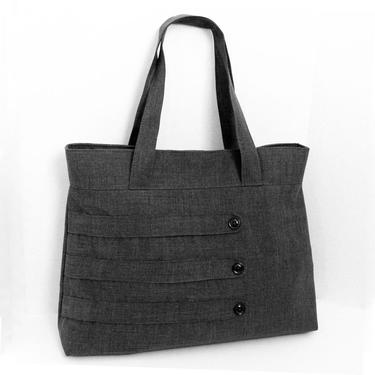 Customizable Large Tote Bag with Decorative Straps -- Choose Your Color 