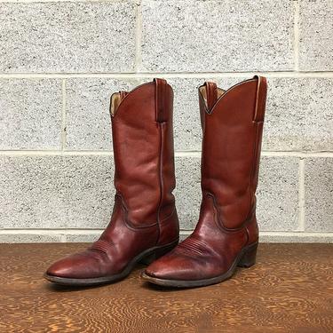 Red frye boots deals