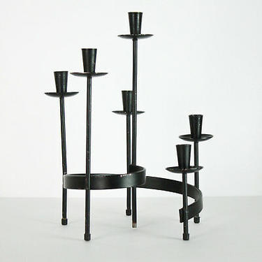 Vintage Bo Svensk Sweden Spiral Candelabra