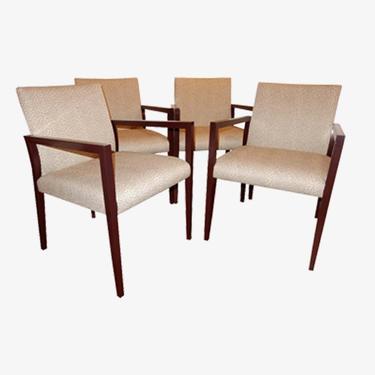 Midcentury American Made Armchairs by Gunlocke Co. Set of 4