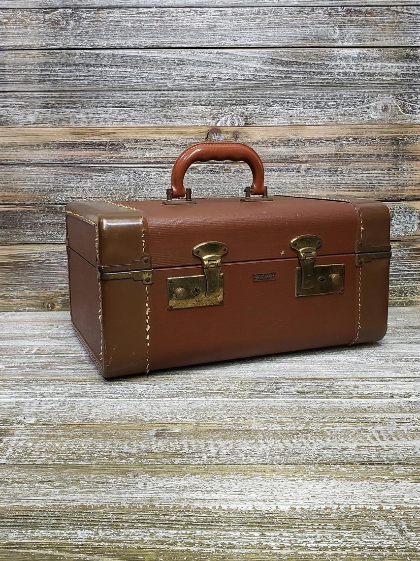 Vintage cheap crown luggage