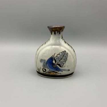 Vintage Tonala Mexican pottery vase 