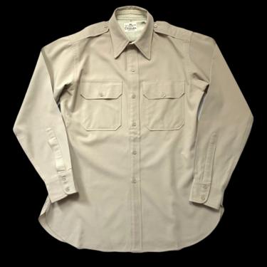 Vintage 1950s CHIKUMA Uniform / Work Shirt ~ size M ~ Military / Army ~ 50s ~ Osaka, Japan 