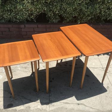 Mid Century Nesting Tables by Torpe Mobelfabrik