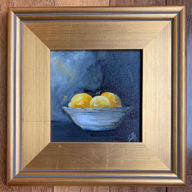 Lemons in Bowl Original Art