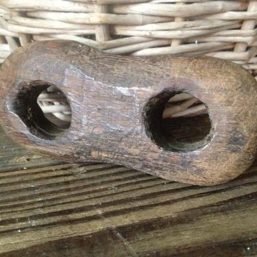 Primitive Wood Rope Clamp for Haystack Rustic French Country Farmhouse ...