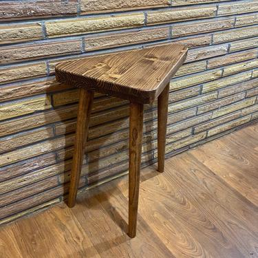 Mid Century Modern Side Table Triangle Table 