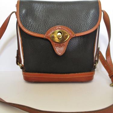 80's Dooney and Bourke over and under taupe crossbody purse