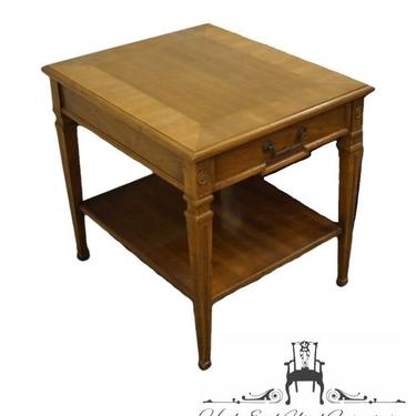 Heritage Furniture Banded Walnut Italian Provincial 22x26" Accent End Table 