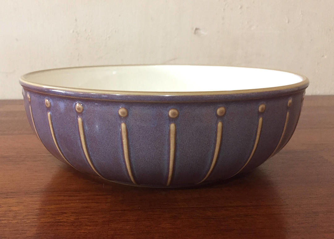 Mid Century Modern Dansk 10" Reactic Plum Bowl Mod and Ozzie