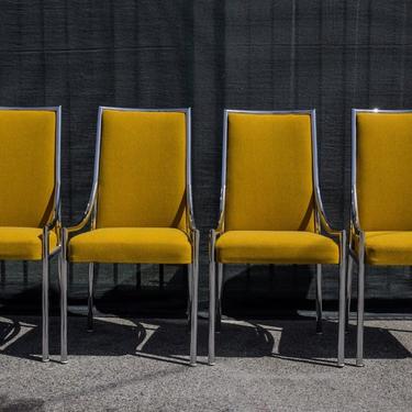 Vintage Mid Century Modern Pierre Cardin Style Dining Chairs